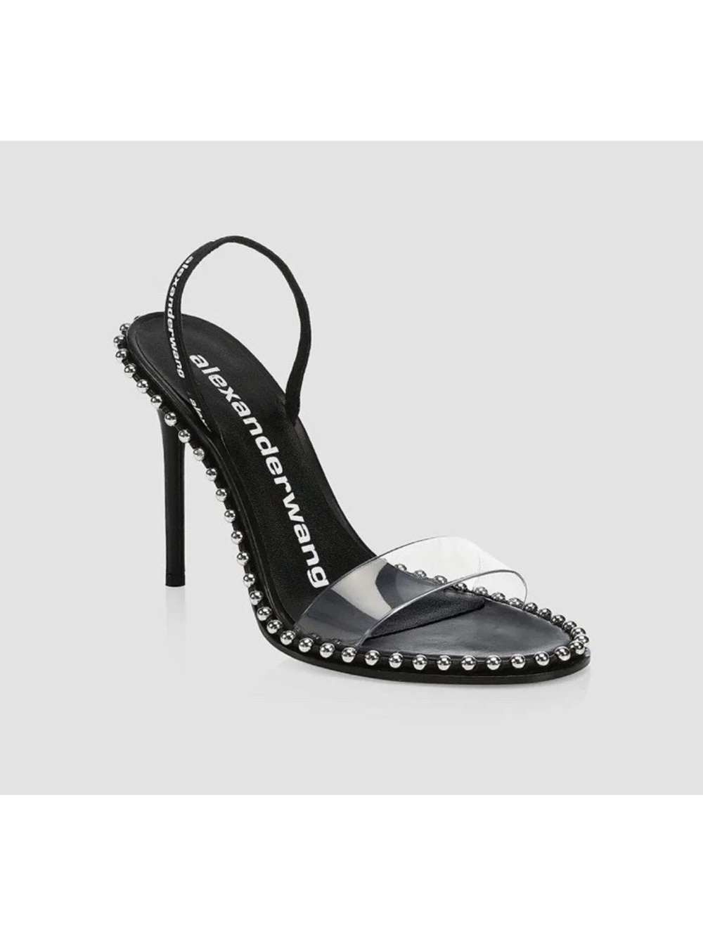 Alexander Wang Women's Black Nova Studded Slingback Sandal Shoe Size EU:41 US:11